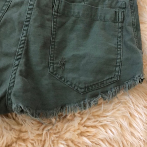 Free people army green shorts - Picture 3 of 3
